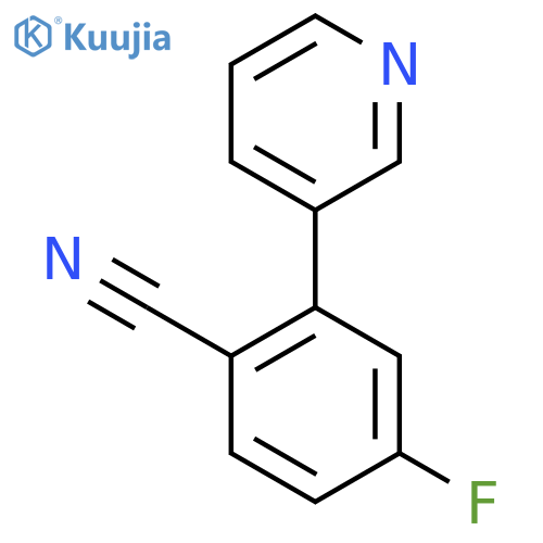 4-Fluoro-2-(pyridin-3-yl)benzonitrile structure