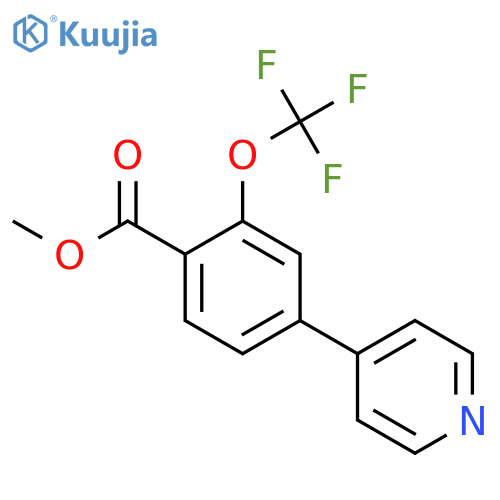Methyl 4-(pyridin-4-yl)-2-(trifluoromethoxy)benzoate structure
