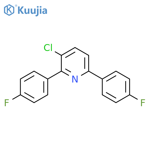 3-Chloro-2,6-bis(4-fluorophenyl)pyridine structure