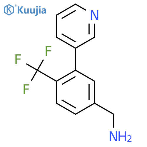 (3-(Pyridin-3-yl)-4-(trifluoromethyl)phenyl)methanamine structure
