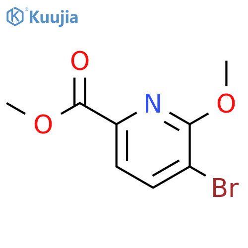 methyl 5-bromo-6-methoxy-pyridine-2-carboxylate structure