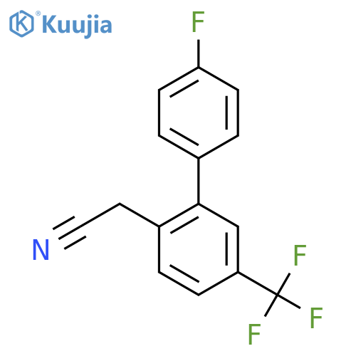 2-(4'-Fluoro-5-(trifluoromethyl)biphenyl-2-yl)acetonitrile structure