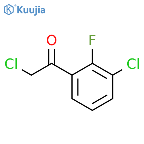 2-chloro-1-(3-chloro-2-fluorophenyl)ethan-1-one structure