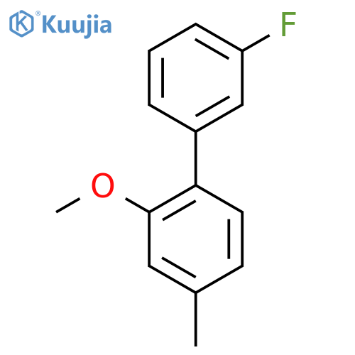 3'-Fluoro-2-methoxy-4-methylbiphenyl structure