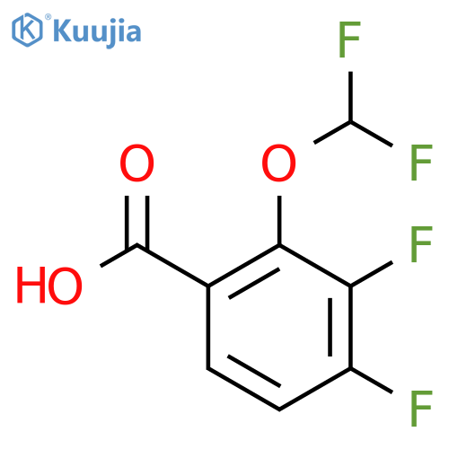 3,4-Difluoro-2-(difluoromethoxy)benzoic acid structure
