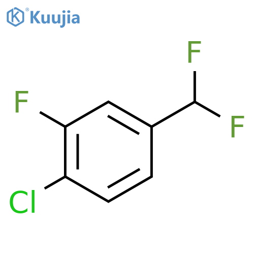 1-chloro-4-(difluoromethyl)-2-fluoro-benzene structure