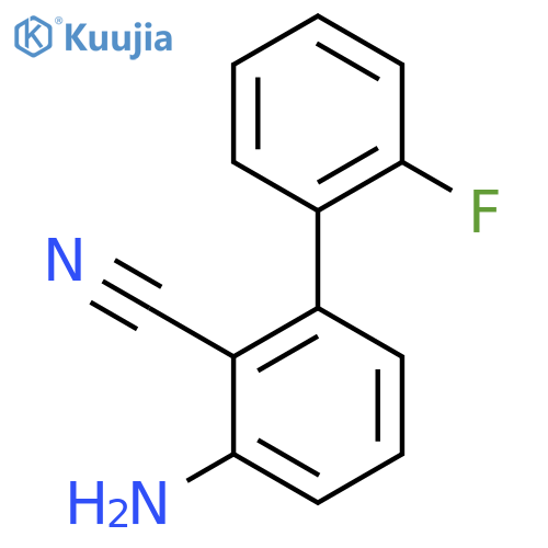 3-Amino-2'-fluoro-[1,1'-biphenyl]-2-carbonitrile structure