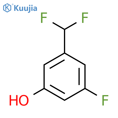 3-(Difluoromethyl)-5-fluorophenol structure