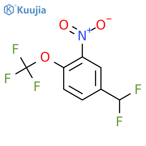 4-(Difluoromethyl)-2-nitro-1-(trifluoromethoxy)benzene structure