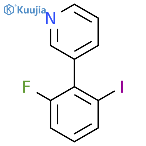 3-(2-Fluoro-6-iodophenyl)pyridine structure