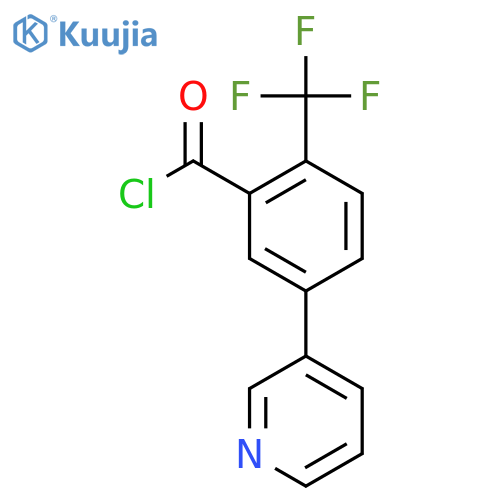 5-(Pyridin-3-yl)-2-(trifluoromethyl)benzoyl chloride structure