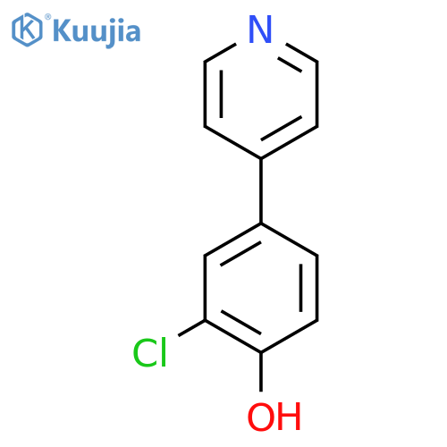 2-Chloro-4-(pyridin-4-yl)phenol structure