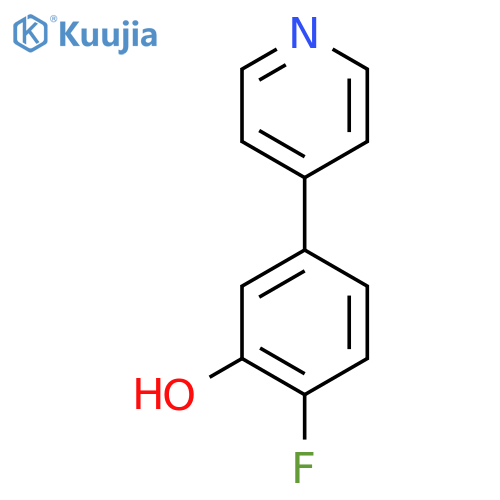 2-Fluoro-5-(pyridin-4-yl)phenol structure