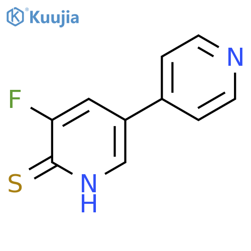 3-Fluoro-5-(pyridin-4-yl)pyridine-2-thiol structure