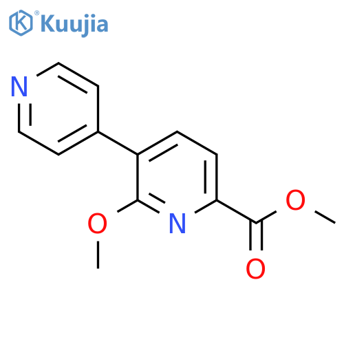 Methyl 6-methoxy-5-(pyridin-4-yl)picolinate structure