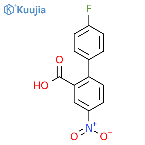 4'-Fluoro-4-nitrobiphenyl-2-carboxylic acid structure