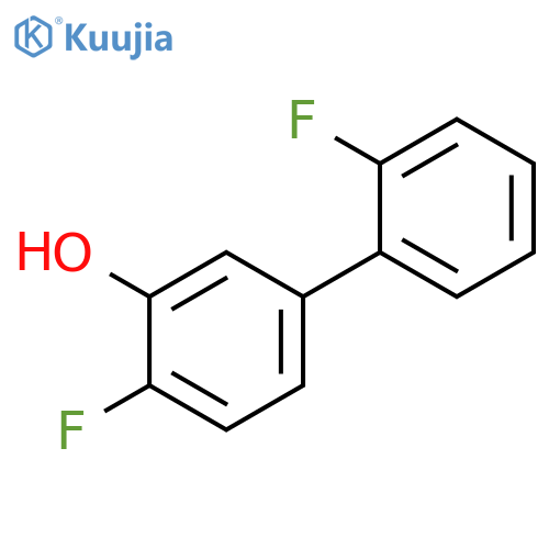 2-fluoro-5-(2-fluorophenyl)phenol structure