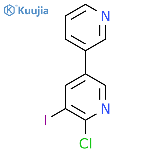 2-Chloro-3-iodo-5-(pyridin-3-yl)pyridine structure
