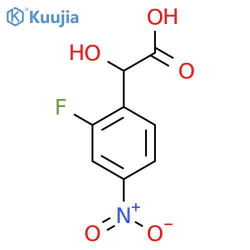 2-Fluoro-4-nitromandelic acid structure