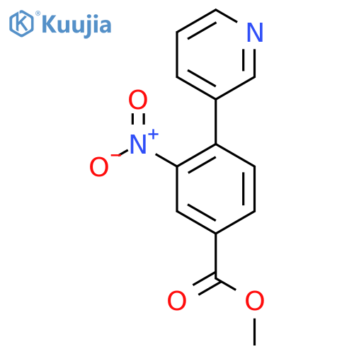 Methyl 3-nitro-4-(pyridin-3-yl)benzoate structure