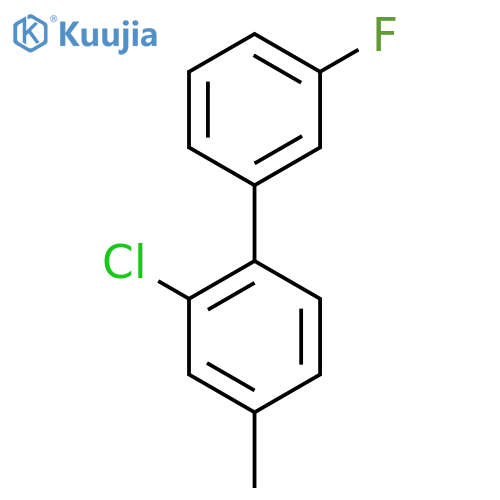 2-Chloro-3'-fluoro-4-methylbiphenyl structure