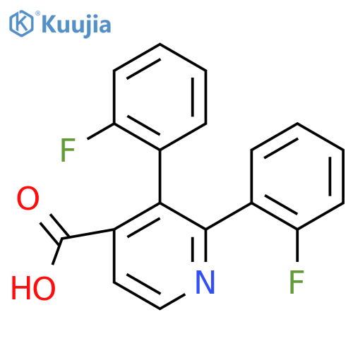 2,3-Bis(2-fluorophenyl)isonicotinic acid structure