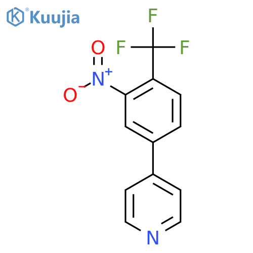 4-(3-Nitro-4-(trifluoromethyl)phenyl)pyridine structure