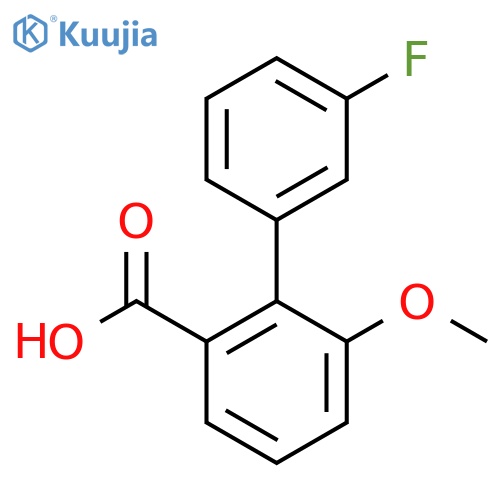 3'-Fluoro-6-methoxybiphenyl-2-carboxylic acid structure