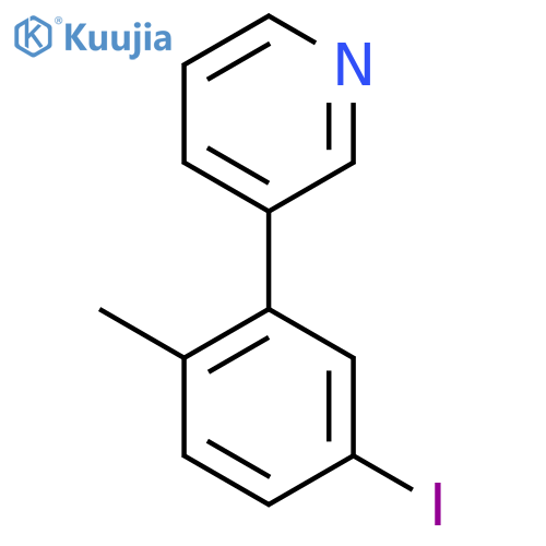 3-(5-Iodo-2-methylphenyl)pyridine structure