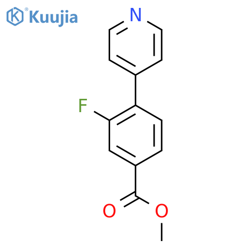 Methyl 3-fluoro-4-(pyridin-4-yl)benzoate structure