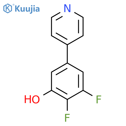 2,3-Difluoro-5-(pyridin-4-yl)phenol structure