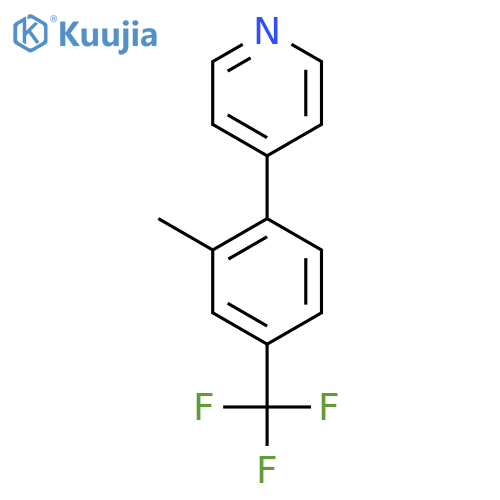 4-(2-Methyl-4-(trifluoromethyl)phenyl)pyridine structure