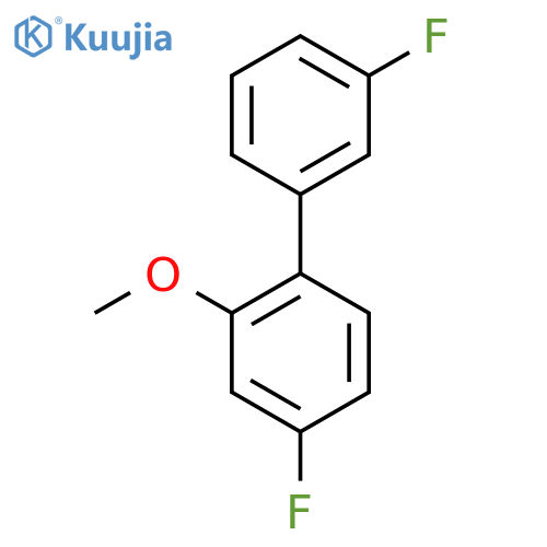 3',4-Difluoro-2-methoxybiphenyl structure