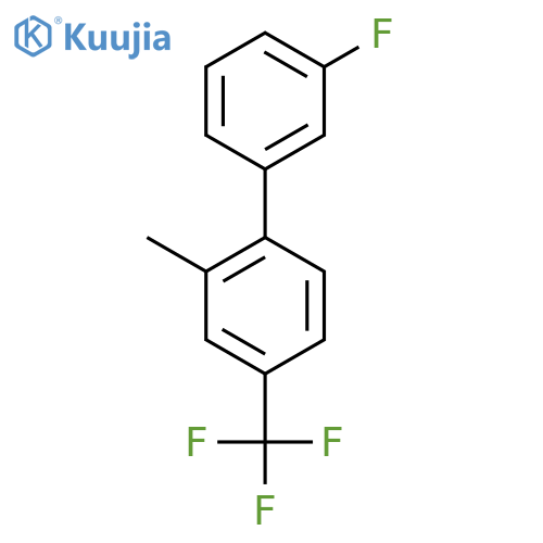 3'-Fluoro-2-methyl-4-(trifluoromethyl)biphenyl structure