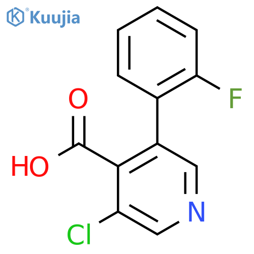 3-Chloro-5-(2-fluorophenyl)isonicotinic acid structure
