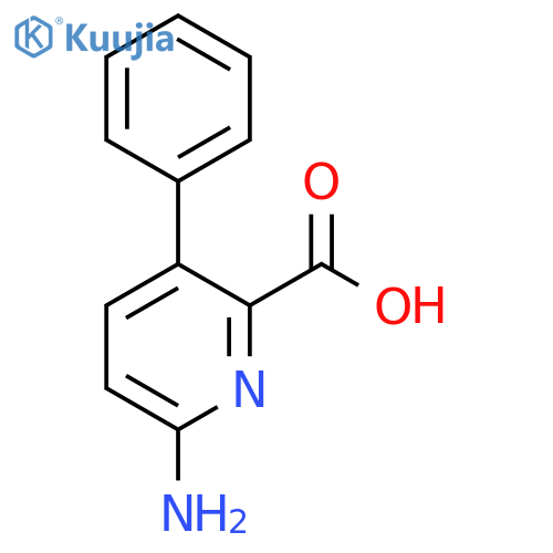 6-Amino-3-phenylpicolinic acid structure