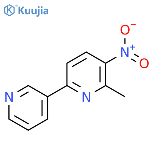 2-Methyl-3-nitro-6-(pyridin-3-yl)pyridine structure