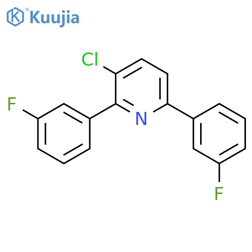3-Chloro-2,6-bis(3-fluorophenyl)pyridine structure