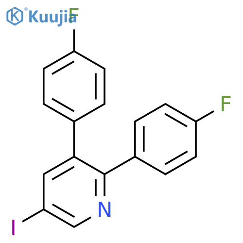2,3-Bis(4-fluorophenyl)-5-iodopyridine structure