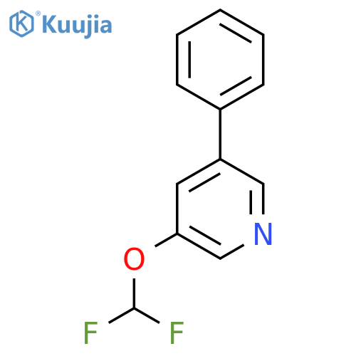 3-(Difluoromethoxy)-5-phenylpyridine structure
