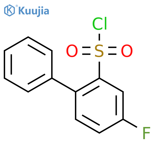 5-fluoro-2-phenylbenzene-1-sulfonyl chloride structure