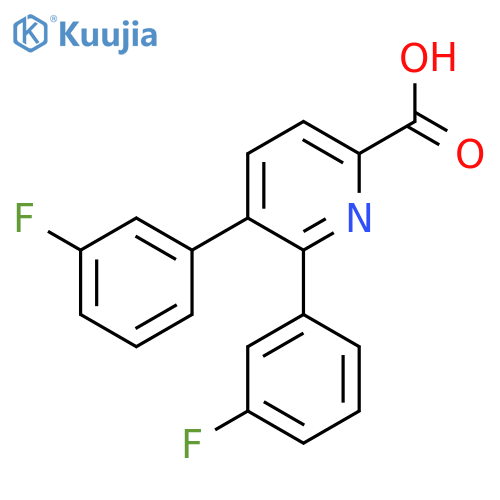 5,6-Bis(3-fluorophenyl)picolinic acid structure