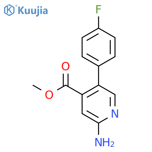 Methyl 2-amino-5-(4-fluorophenyl)pyridine-4-carboxylate structure