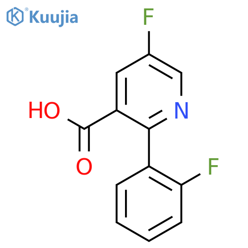 5-Fluoro-2-(2-fluorophenyl)nicotinic acid structure