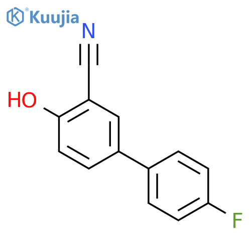 5-(4-fluorophenyl)-2-hydroxybenzonitrile structure