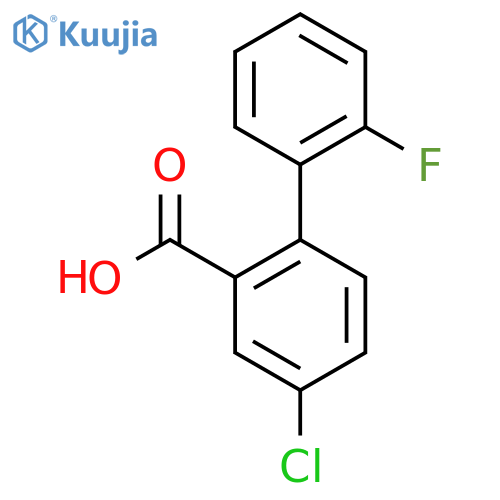 4-Chloro-2'-fluorobiphenyl-2-carboxylic acid structure