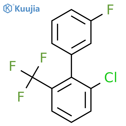 2-Chloro-3'-fluoro-6-(trifluoromethyl)biphenyl structure