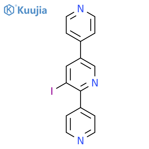 3-Iodo-2,5-di(pyridin-4-yl)pyridine structure