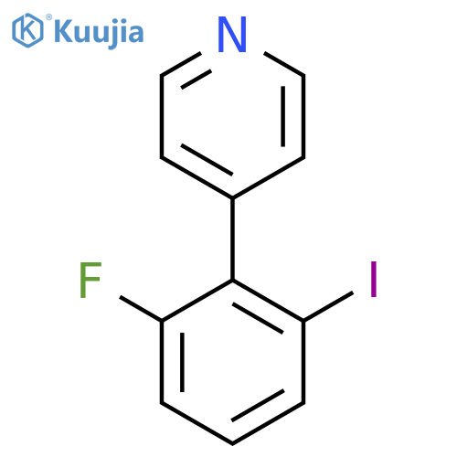 4-(2-Fluoro-6-iodophenyl)pyridine structure