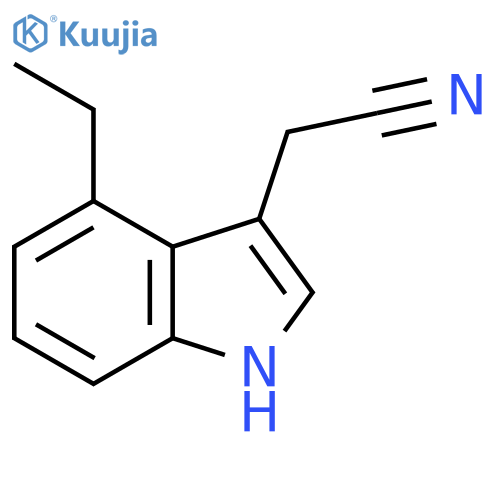 4-Ethylindole-3-acetonitrile structure